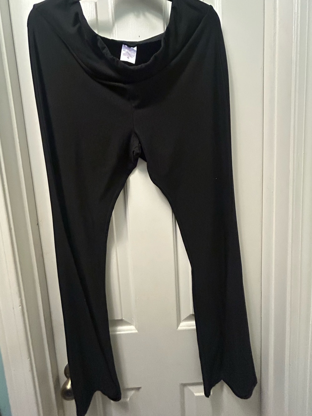 Black Stretch Lounge Flare Pants